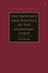 The Province and Politics of the Economic Torts_cover