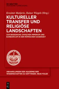 Kultureller Transfer und religiöse Landschaften_cover