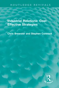 Industrial Relations: Cost Effective Strategies_cover