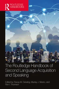 The Routledge Handbook of Second Language Acquisition and Speaking_cover