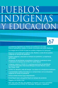 Pueblos indígenas y educación No. 67_cover