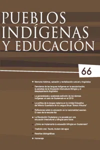 Pueblos indígenas y educación No. 66_cover