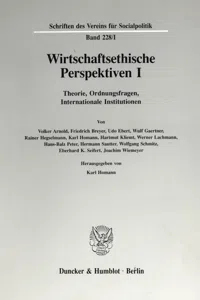 Wirtschaftsethische Perspektiven I._cover