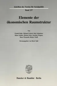 Elemente der ökonomischen Raumstruktur._cover