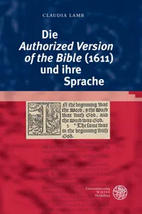 Die 'Authorized Version of the Bible und ihre Sprache_cover