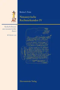 Neuassyrische Rechtsurkunden IV_cover