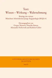 Text: Wissen – Wirkung – Wahrnehmung_cover