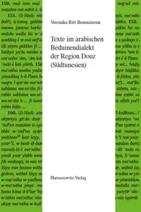 Texte im arabischen Beduinendialekt der Region Douz_cover