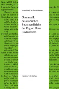 Grammatik des arabischen Beduinendialekts der Region Douz_cover