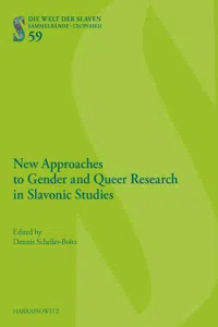 New Approaches to Gender and Queer Research in Slavonic Studies_cover