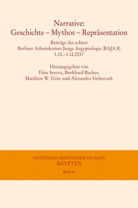 Narrative. Geschichte - Mythos - Repräsentation_cover