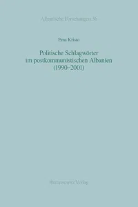 Politische Schlagwörter im postkommunistischen Albanien_cover