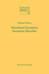 Miscellanea Eurasiatica. Eurasische Miszellen_cover