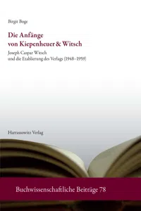 Die Anfänge von Kiepenheuer & Witsch_cover