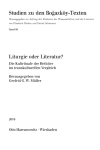 Liturgie oder Literatur?_cover