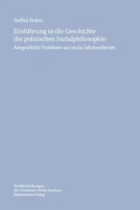 Einführung in die Geschichte der polnischen Sozialphilosophie_cover