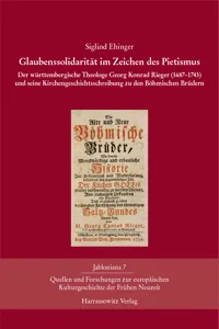 Glaubenssolidarität im Zeichen des Pietismus_cover