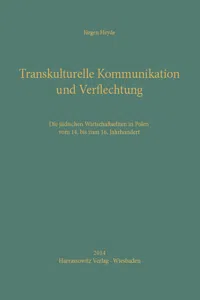 Transkulturelle Kommunikation und Verflechtung_cover