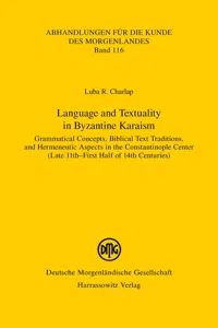 Language and Textuality in Byzantine Karaism_cover