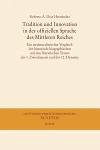 Tradition und Innovation in der offiziellen Sprache des Mittleren Reiches_cover