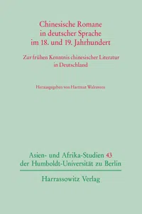 Chinesische Romane in deutscher Sprache im 18. und 19. Jahrhundert_cover