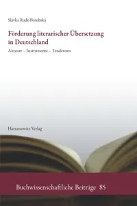 Förderung literarischer Übersetzung in Deutschland_cover