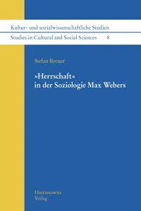 "Herrschaft" in der Soziologie Max Webers_cover