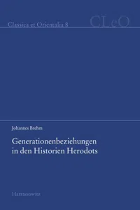 Generationenbeziehungen in den Historien Herodots_cover