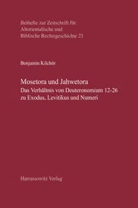 Mosetora und Jahwetora_cover