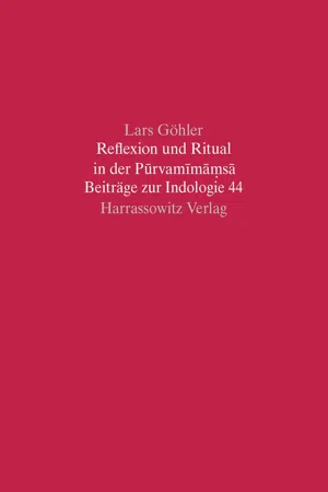 Reflexion und Ritual in der Purvamimamsa