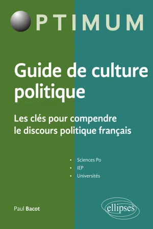 Guide de culture politique - Les clés pour comprendre le discours politique français