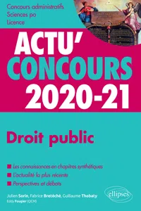 Droit public 2020-2021 - Cours et QCM_cover