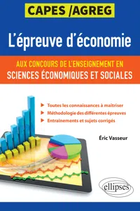 L'épreuve d'économie aux concours de l'enseignement en sciences économiques et sociales. CAPES/Agreg_cover