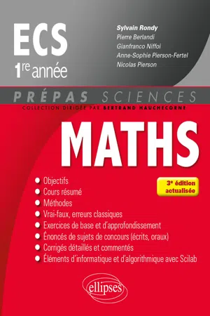 Mathématiques ECS 1re année - 3e édition actualisée