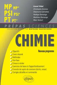 Chimie MP/MP* PSI/PSI* PT/PT* - nouveau programme 2014_cover