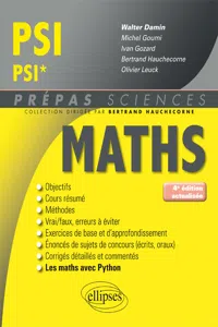 Mathématiques PSI/PSI* - 4e édition actualisée_cover