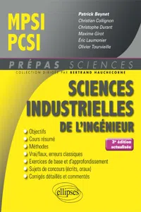 Sciences industrielles de l'ingénieur MPSI - PCSI - 3e édition actualisée_cover