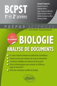 Biologie - Analyse de documents - BCPST 1re et 2e années_cover