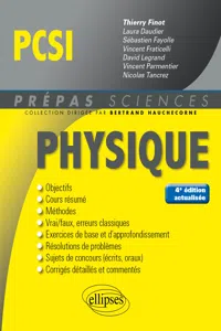 Physique PCSI - 4e édition actualisée_cover