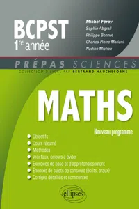 Mathématiques BCPST-1 programme 2013_cover