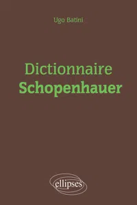 Dictionnaire Schopenhauer_cover