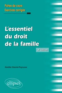 L'essentiel du droit de la famille - 2e édition_cover