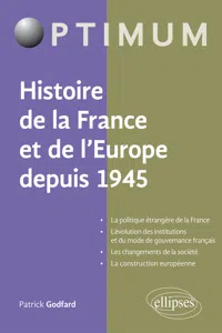 Histoire de la France et de l'Europe depuis 1945_cover