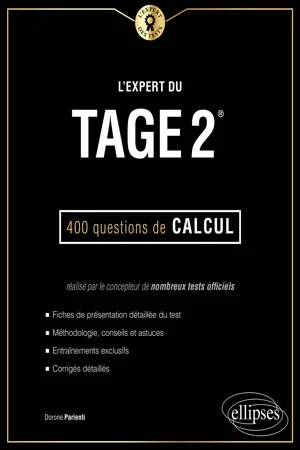 L'Expert du Tage 2® - 400 questions de calcul