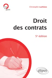 Droit des contrats - 5e édition_cover