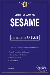 L'Expert du concours SESAME - 250 questions d'anglais_cover
