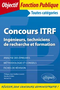 Concours ITRF - Ingénieurs, techniciens de recherche et formation de catégorie A, B et C_cover