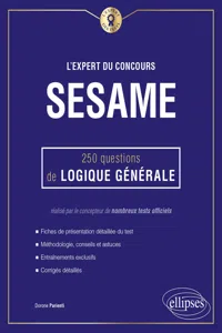 L'Expert du concours SESAME - 250 questions de logique générale_cover