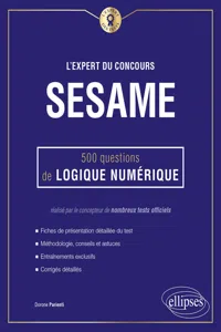 L'Expert du concours SESAME - 500 questions de logique numérique_cover