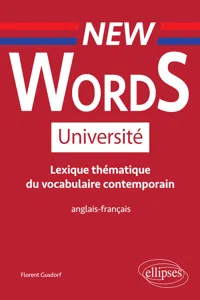 New Words Université. Lexique thématique de vocabulaire contemporain anglais-français_cover